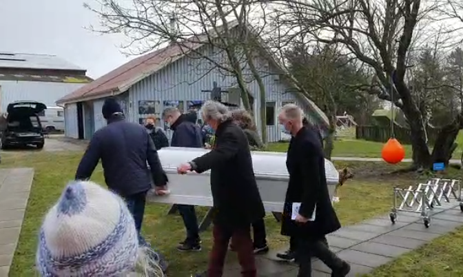 Preben Maegaard's funeral