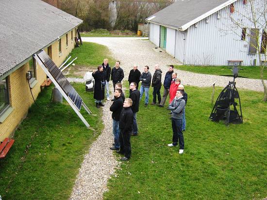 Business academy Dania Skive visit The Nordic Folkecenter for Renewable Energy